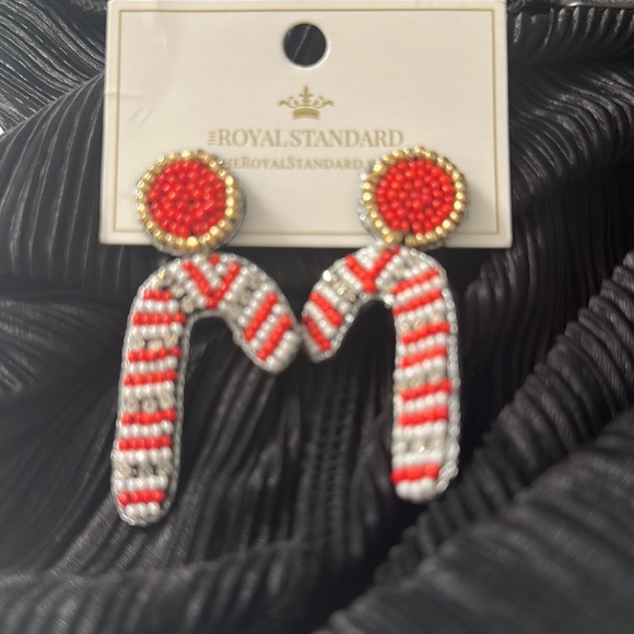 Royal Standard Candy Cane Earings - Picture 1 of 1
